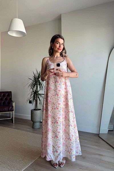 Sue Store Rochie colorată cu bretele florale