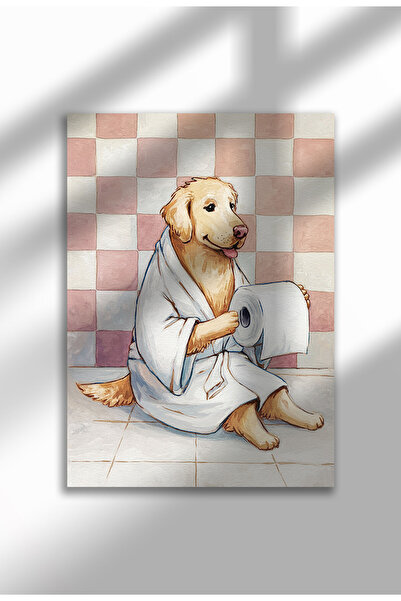 21mxm Αστεία εκτύπωση σε ύφασμα μπάνιου – ιδιόρρυθμη αφίσα με χιούμορ ζώων, τ...