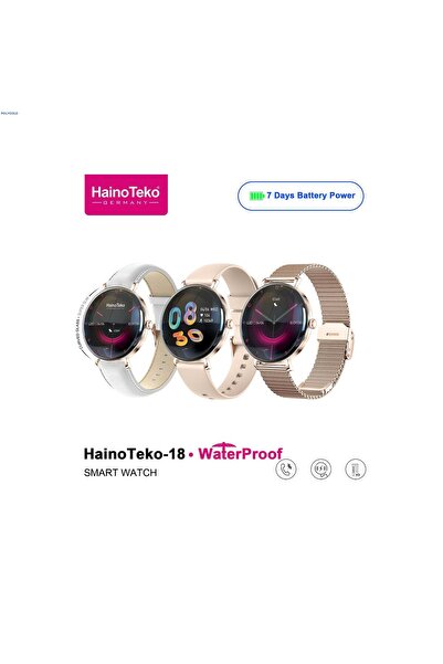 LEERFEI Watch Teko 18 Mini Akıllı Saat Zarafet Dolu Kutu İçeriği Hediye Kordon