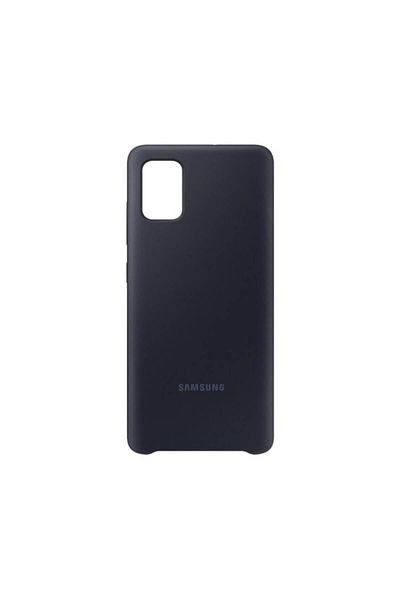 OEM Husă spate de protecție din silicon moale pentru Samsung Galaxy A51 - Bară de protecție ultra-subțire, culoare neagră