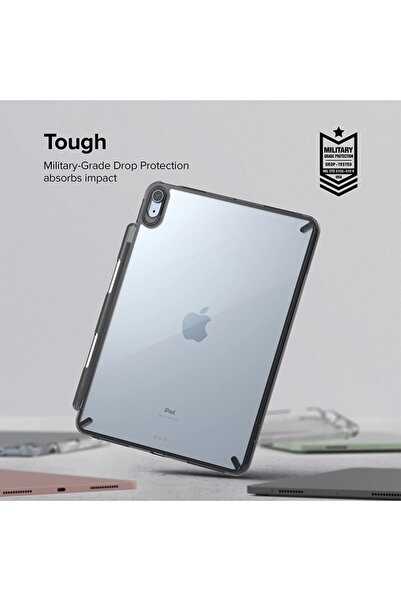 Rao Husă compatibilă cu iPad Air 4 2020/Air 5 2022/Air 11 2024 - Ringke Fusion, Negru fumuriu