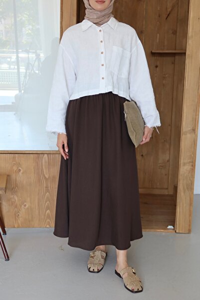 HYWONA Fusta pentru femei care nu se văd prin ea