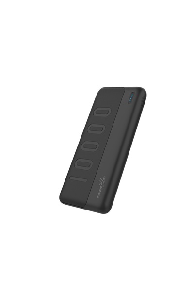 porodo باور بانك أزرق 10000 مللي أمبير/ساعة بمنفذ Micro Type-C ومنفذين USB A ...