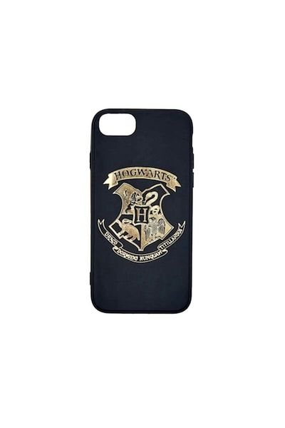 OEM Carcasă de protecție cu design Hogwarts pentru iPhone 6, 6s, 7, 8, SE 2020, neagră