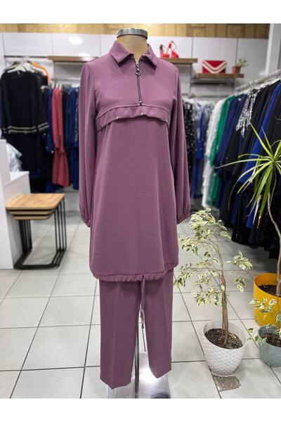 MODA PERFECT Yakası Fermuarlı Spor Şık Takım