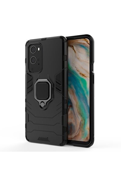 OEM Carcasă de protecție Ring Armor cu suport pentru OnePlus 9, neagră