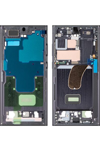 AXIO Carcasa Mijloc Samsung Galaxy S23 Ultra S918 Neagra Phantom Black Service Pack