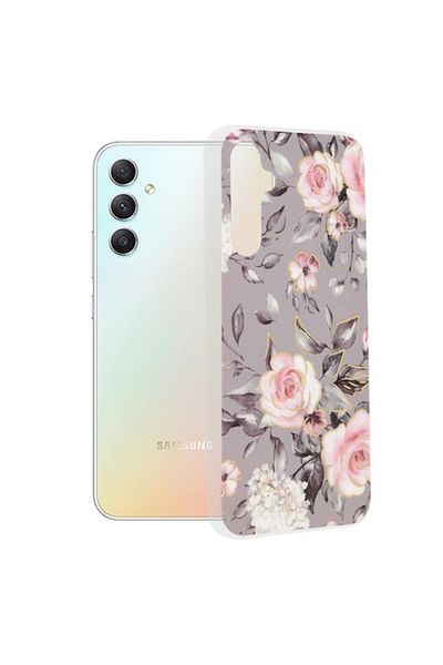 OEM Phone Case for Samsung Galaxy A34 5G, Polyurethane, Bloom of Ruth Gray