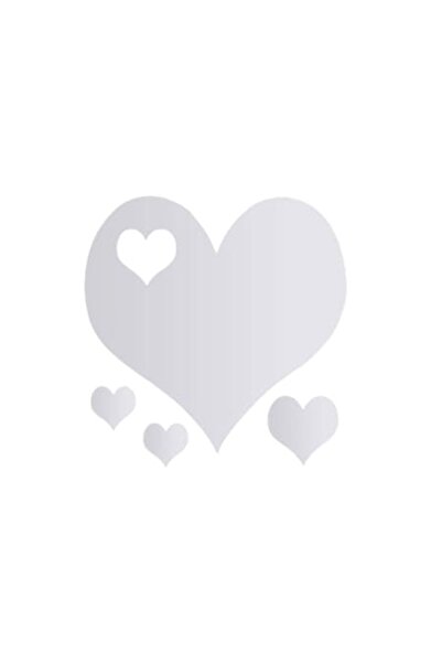 Evolium Set cu oglinzi acrilice autoadezive în formă de inimă, set de 4 piese...