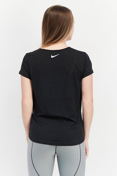 Nike Women Standard Fit Short Sleeve Running T-shirts, Black