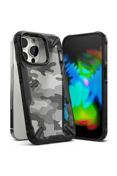 OEM High-Protection Case for iPhone 14 Pro, Premium, B2416, Thermoresistant plastic, Camo Intense Darkne