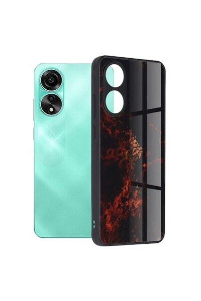 OEM Husa pentru Oppo A78 4G, Glaze Series, K134, Red Nebula