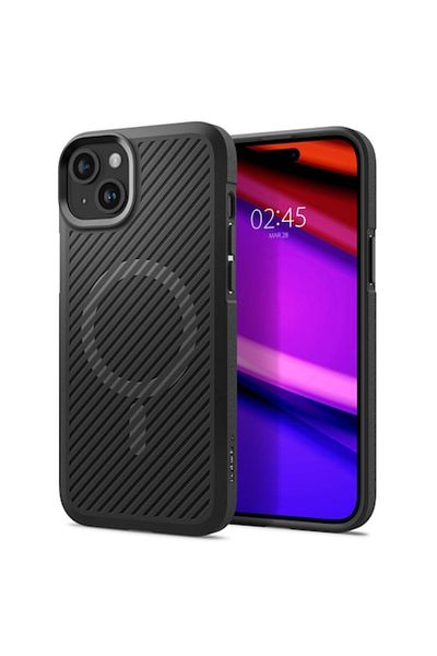 Axios Carcasă de înaltă protecție pentru iPhone 15 Plus, Elite Content, B977, plastic termorezistent, mat intens