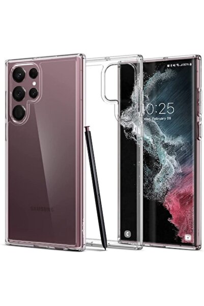 Spigen Case for Samsung Galaxy S22 Ultra 5G, Ultra Hybrid, Crystal Clear