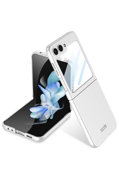 OEM High Protection Case for Samsung Galaxy Z Flip5, Grip Pro, B1122, Thermoresistant Plastic, Silver