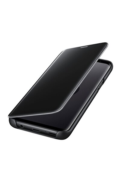 OEM Clear View Flip Cover Protective Case for Xiaomi Redmi Note 9, Black