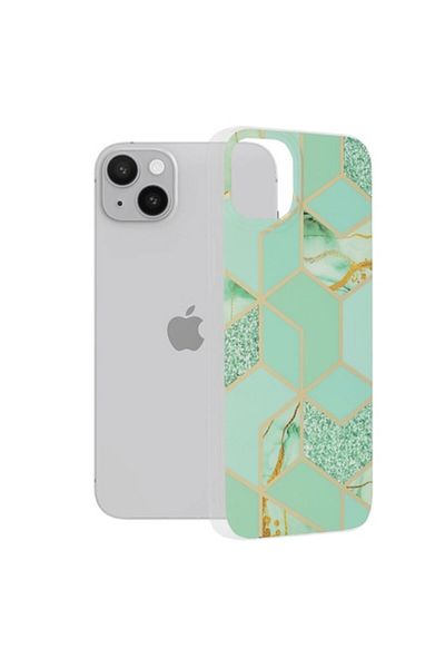 OEM Protective Case for iPhone 14 Plus, Impact Safe, Thermoresistant Plastic, Green Hex