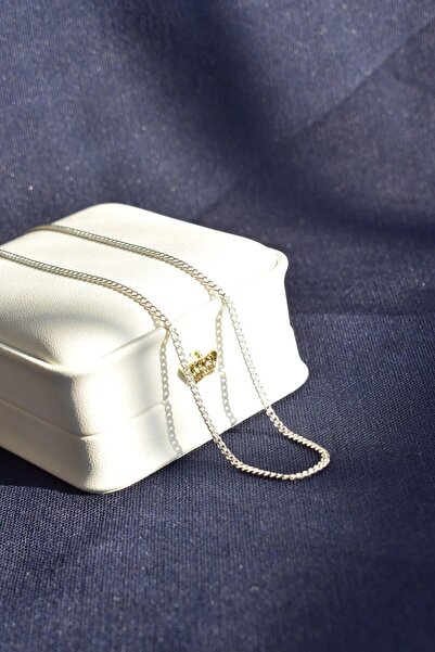 Ricco Jewellery 925 Ayar Gümüş Old Money Slim Gurmet Zincir