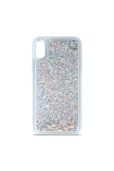 OEM Liquid Sparkle Protective Case for Samsung Galaxy S21, Bumper, Silver