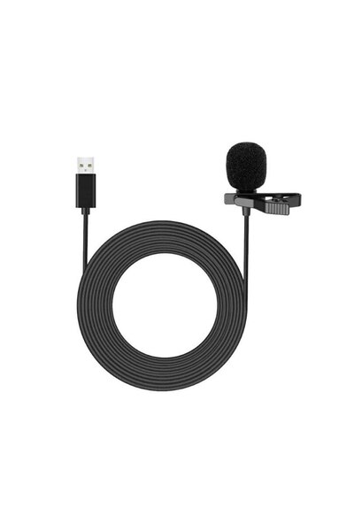 OEM Microfon lavalieră pentru computer sau laptop, conectivitate USB, cablu de 1,5 m