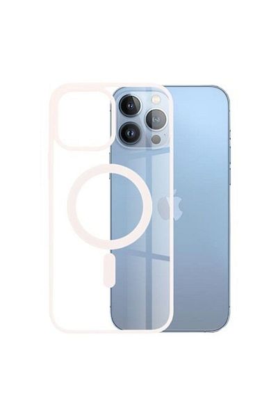 OEM Carcasă de înaltă protecție pentru iPhone 13 Pro Max, Sleek Defense, B1685, plastic termorezistent, culoare Nude Soft