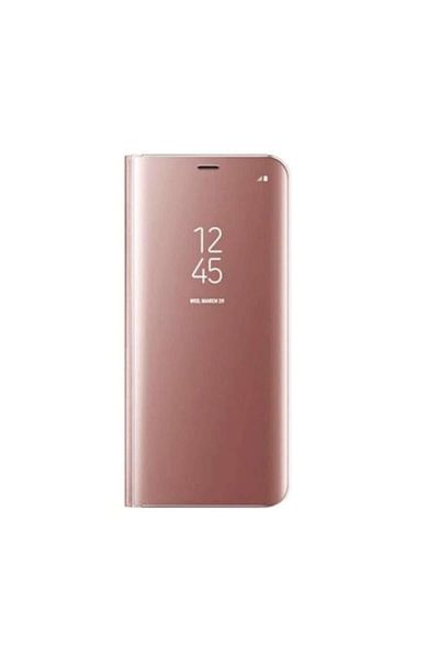OEM Flip Cover Clear View Case for Samsung Galaxy A72 and A72 5G, Rose Gold