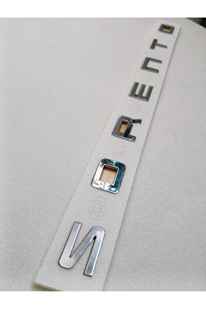 EDEXPORT Sorento Büyük Boy Krom Bagaj Yazısı 3M 3D ABS