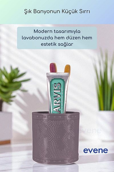 Evene Θήκη οδοντόβουρτσας Βάση οδοντόβουρτσας Βάση οδοντόβουρτσας Ματ Μωβ Χρώμα Μοντέλο 82