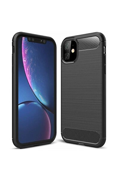 OEM Carcasă pentru iPhone 12 Mini, silicon carbon, poliuretan, neagră