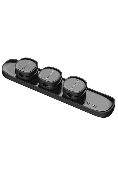 CLICK Organizator de cabluri, Gadget, Adeziv 3M, T33, Silicon Flex, Deep Dark