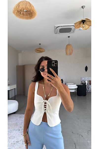 Buket Teke Λευκό δεμένο Premium Bustier