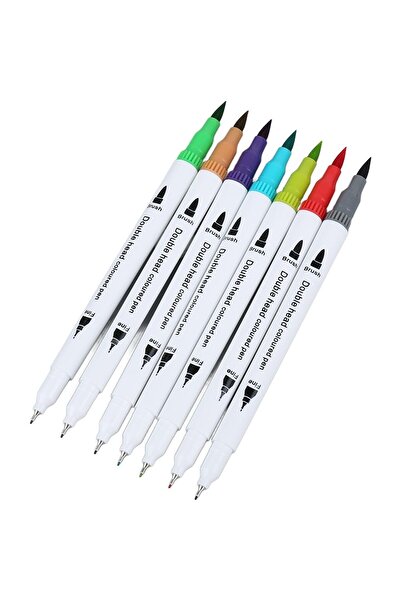 Bibilel Kids Bibilel 2-in-1 Water-Based Marker Set for Painting & Calligraphy, 120 Colors, Black Case, Multicolor