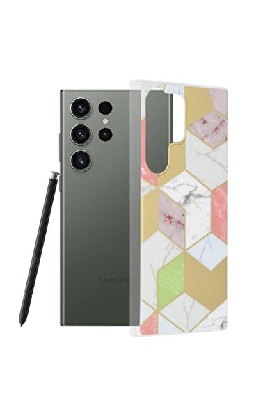 OEM Husa pentru Samsung Galaxy S23 Ultra, Poliuretan, Purple Hex