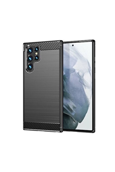 OEM Carcasă cu design negru carbon pentru Samsung Galaxy S22 Ultra