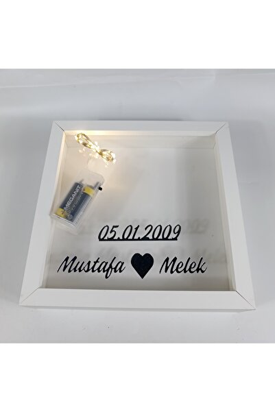 Hometaş Ev Ürünleri 25X25 KİŞİYE ÖZEL İSİMLİ LED HEDİYELİ DERİN ANI ÇERÇEVESİ...
