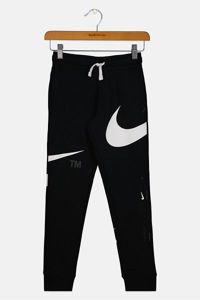 Nike Kids Boy Standard Fit Outdoor Sweatpants, Black