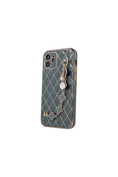 OEM Husa pentru iPhone 11, Glamour Bling Hand Grip, Verde
