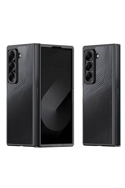Techsuit Husa pentru Samsung Galaxy Z Fold SE, D20, Poliuretan, Black