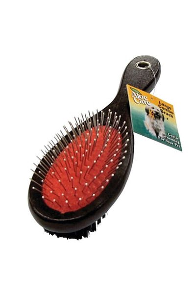 Evolium Double Brush for Animals, Black-Red