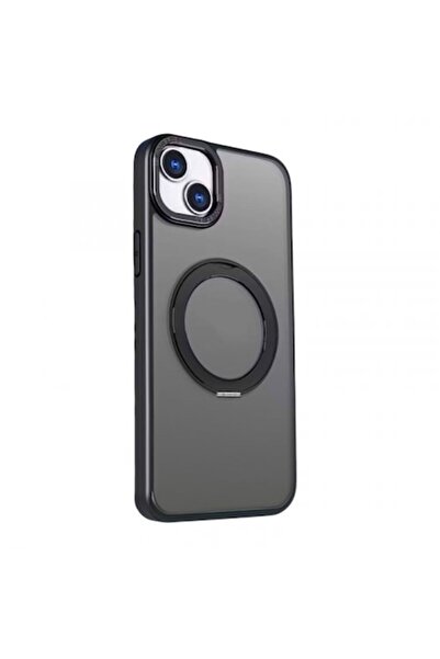 AXIO Husa MagSafe Pentru Apple iPhone 16 Ring Rotating Neagra