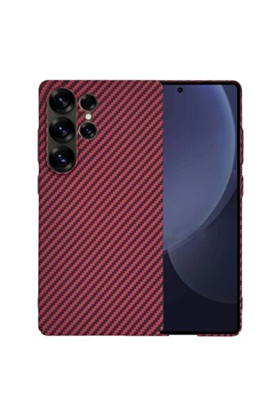 AXIO Husa pentru Samsung Galaxy S25 Ultra, Q50, Policarbonat, Red