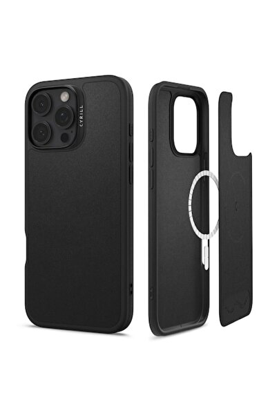 CYRILL Husa pentru iPhone 16 Pro, B30, Microfibra, Black