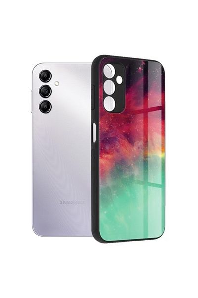 OEM Carcasă de protecție pentru Samsung Galaxy A14 4G/A14 5G, aspect elegant, B2181, plastic dur, Fiery Ocean