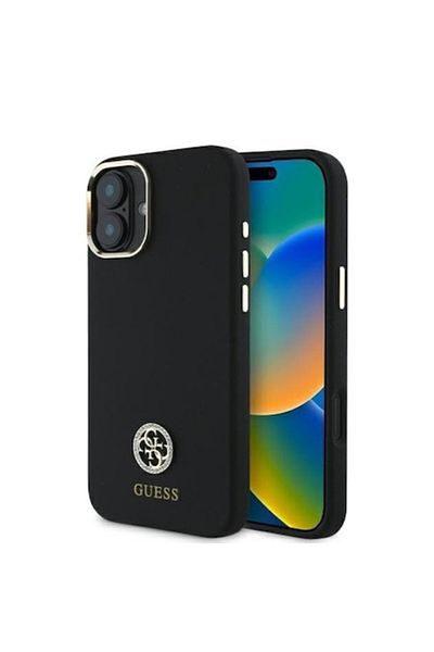 Guess Husa pentru iPhone 16, T17, Poliuretan, Black
