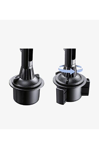 Linktech Araç Telefon Tutacağı - H713 Bardaklık Montajlı Dönebilen Esnek Kol Telefon Tutucu