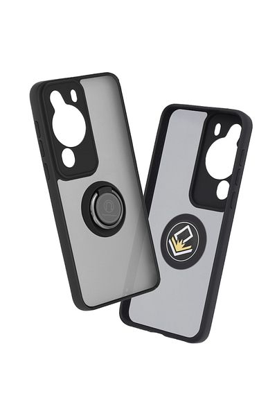 OEM High-Protection Case for Huawei P60/P60 Pro, Premium, Thermoresistant Plastic, Intense Darkness