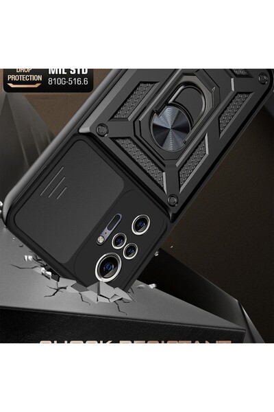 Techsuit Θήκη για Xiaomi Redmi Note 10 Pro / Note 10 Pro Max - Σειρά CamShield - Μαύρη