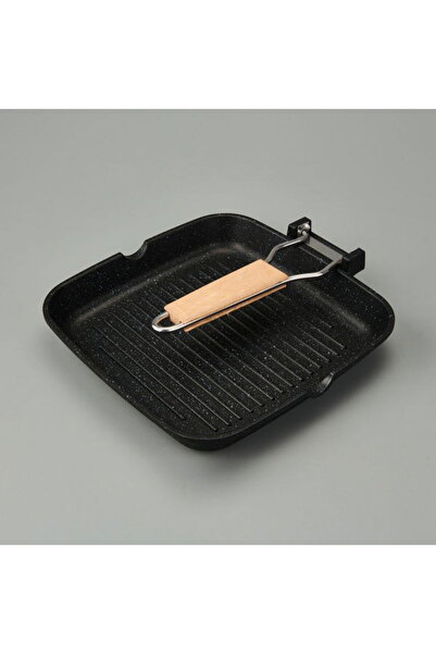 Cem Cast Iron Grill Pan - Gray - 24X24 cm