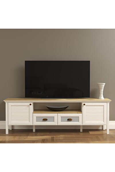 SSB Furniture Misto Tv Ünitesi - Krem / Legnano - 58x44x181 cm