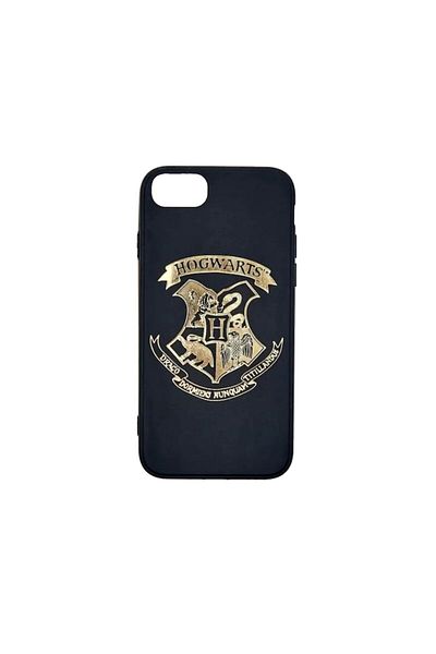 OEM Carcasă de protecție cu design Hogwarts pentru iPhone 6, 6s, 7, 8, SE 2020, neagră